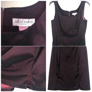 Alyn Paige Burgundy Iridescent Stretch Sheath Mini Dress Size 10 Sleeveless